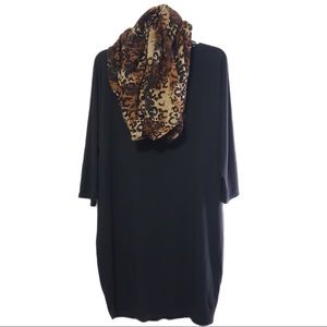 Black A B L E Midi Tee Shirt Dress (M)